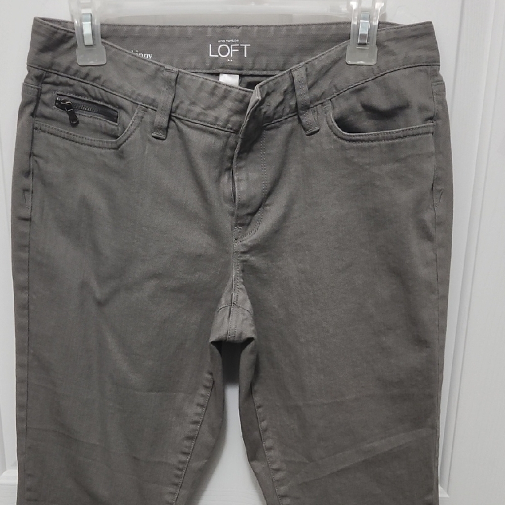 LOFT Charcoal Casual Trousers